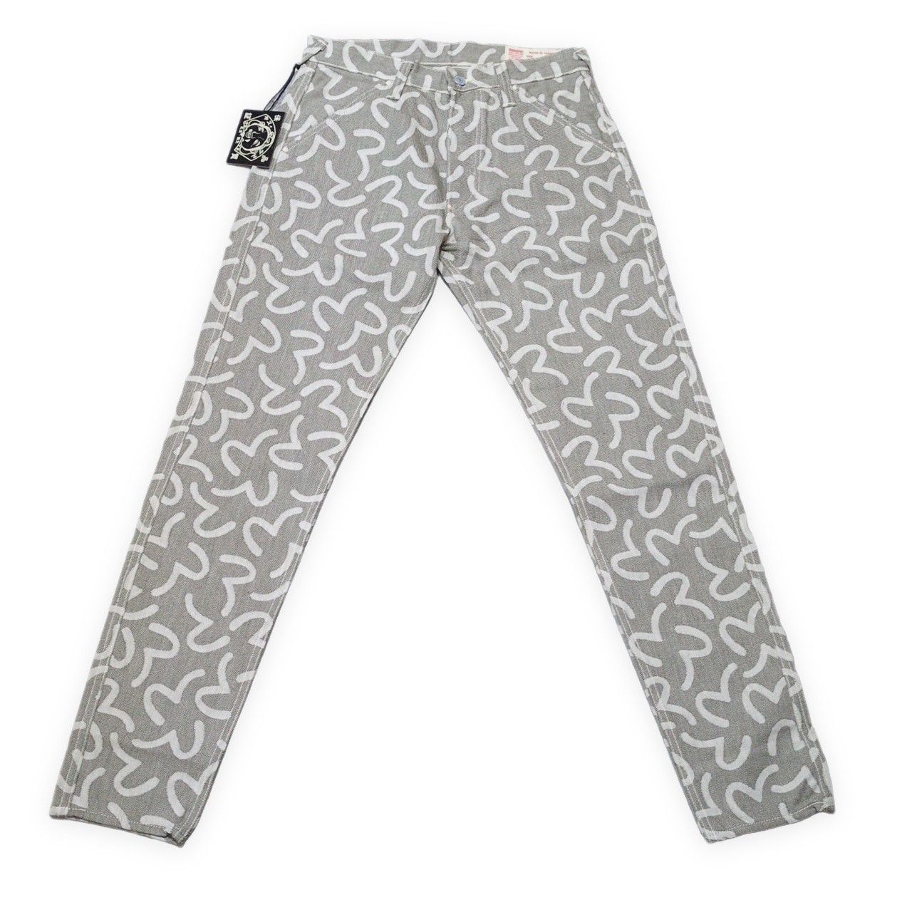 EVISU エヴィス yamane 5500 カモメ総柄 ジャガード デニムパンツ