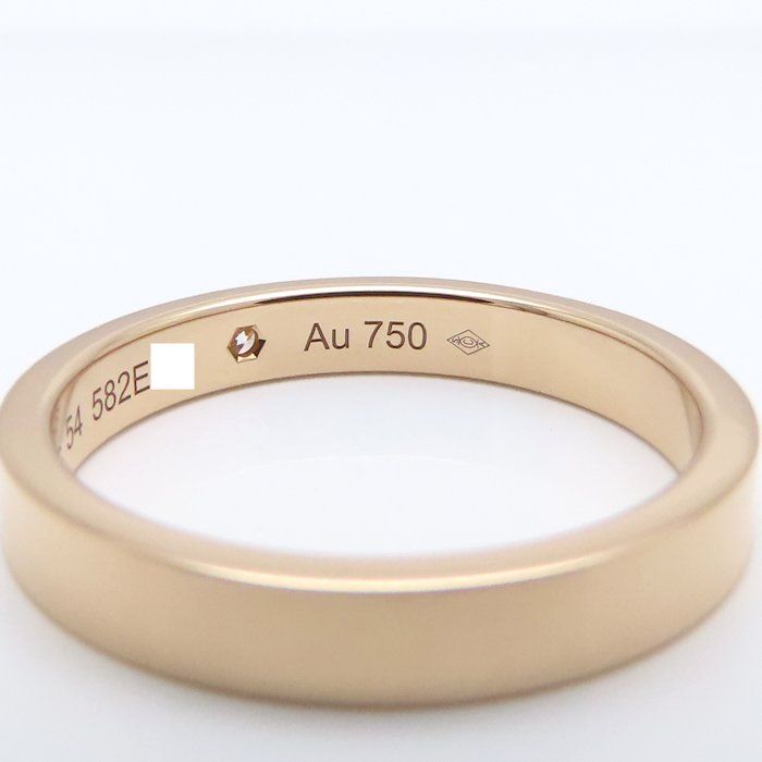 CARTIER カルティエ エングレーブド リング 指輪 1Pダイヤモンド #54