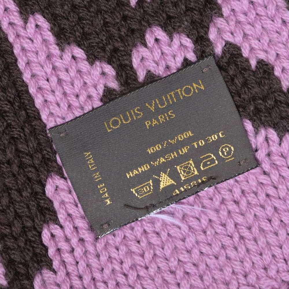 LOUIS VUITTON モノグラム ウール フリンジ マフラー - メルカリ