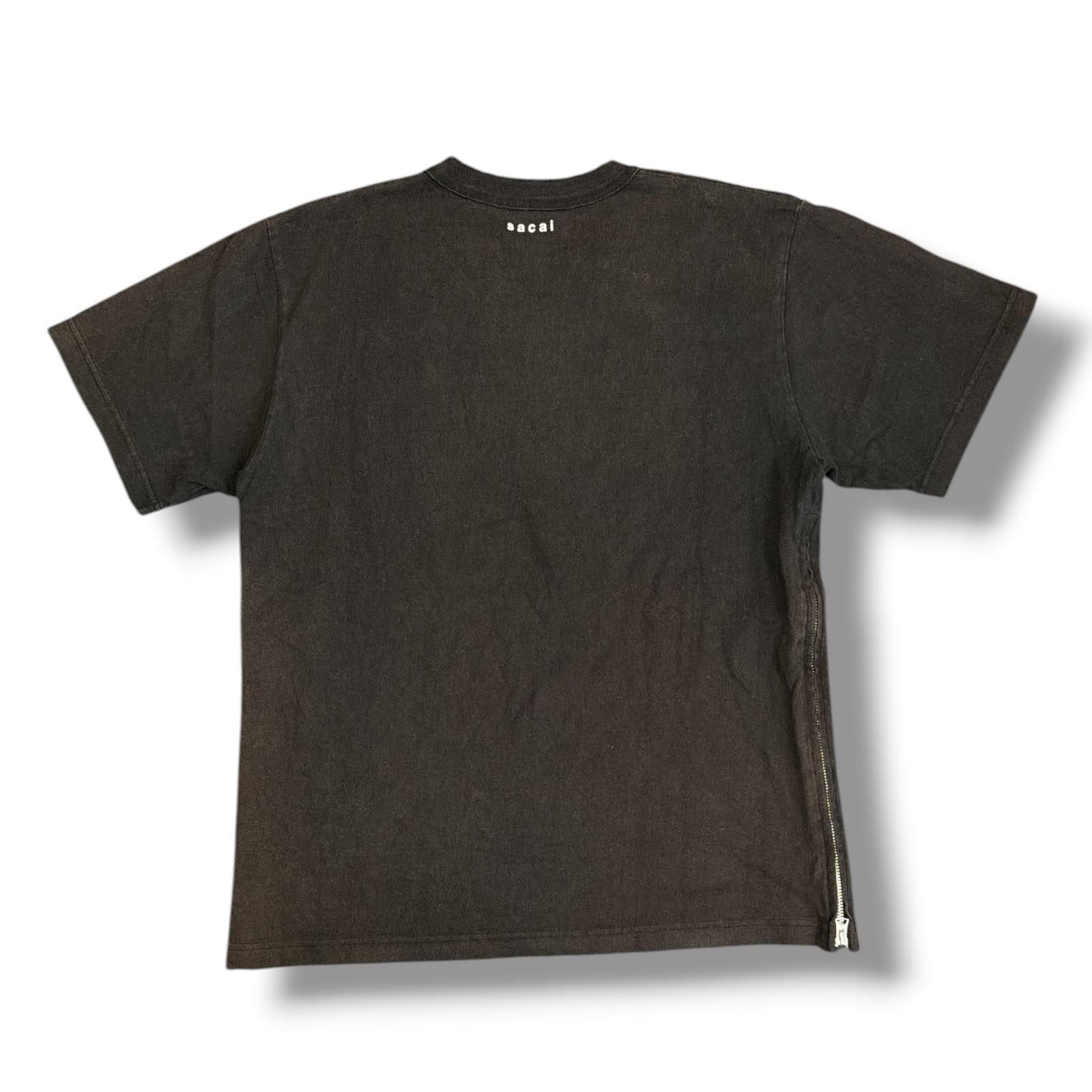 sacai SIDE ZIP COTTON T-SHIRT サイドジップコットンTシャツ 半袖