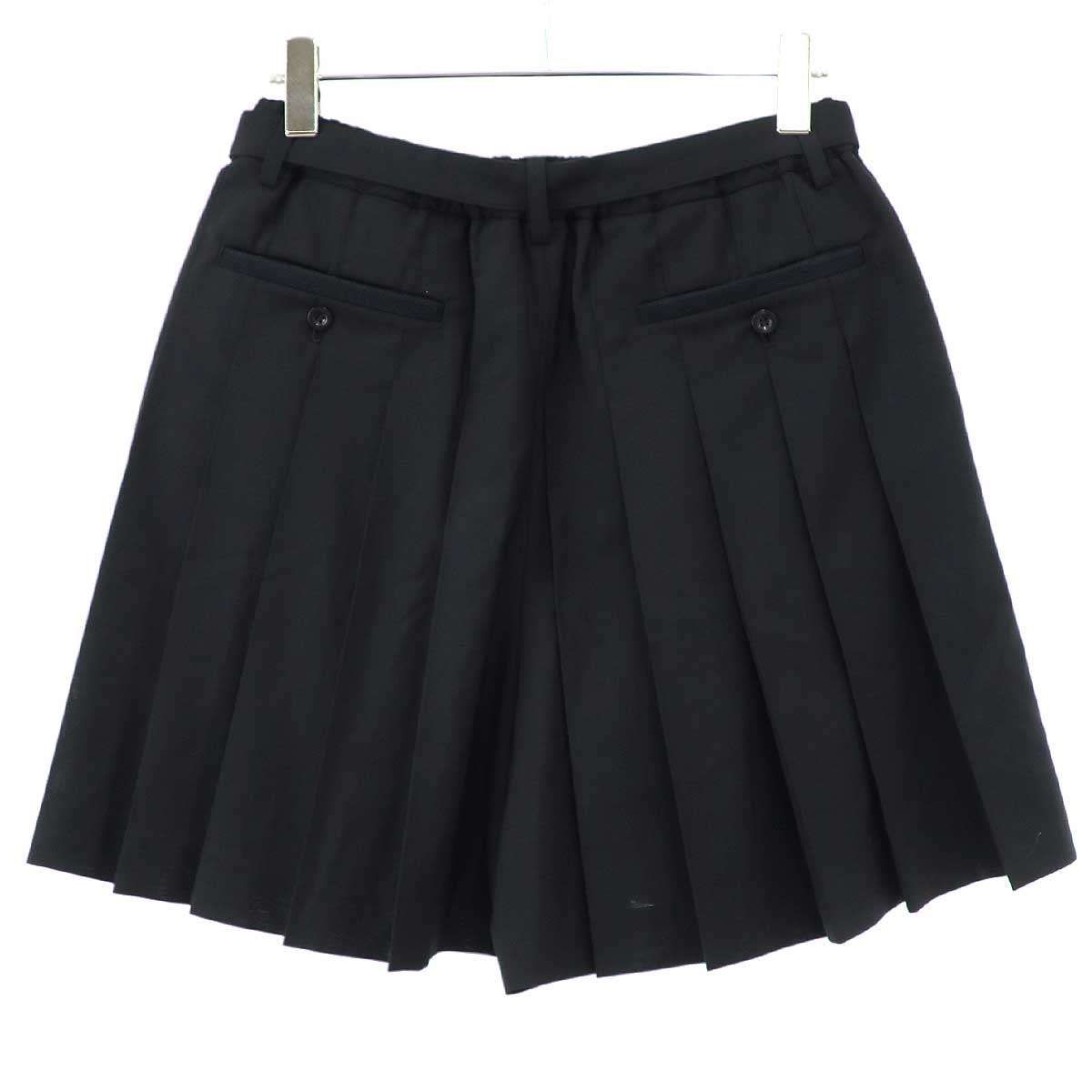 sacai サカイ 24SS Suiting Shorts ベルテッドワイドショートパンツ 24