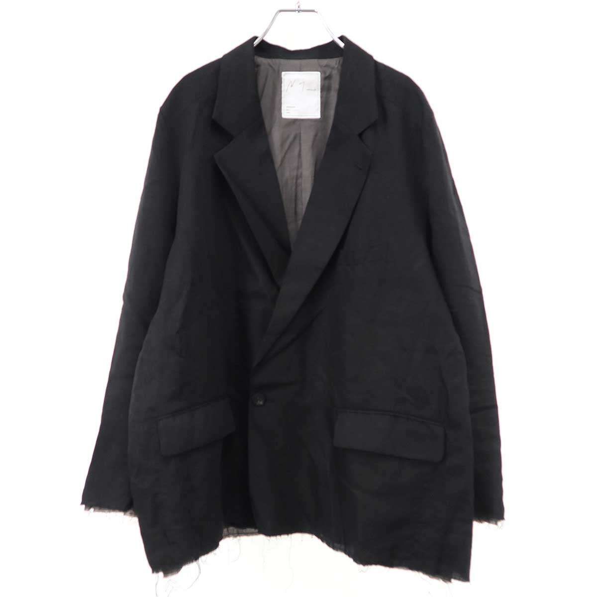 ANCELLM アンセルム 26SS 100/S LINEN TAILORED JACKET リネンテーラードジャケット ANC-JK70 ブラック 1