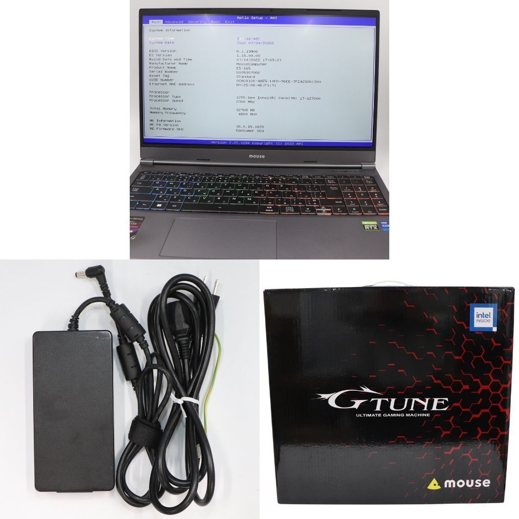 ジャンク mice G-Tune E5-165 i7 RTX3060 - メルカリ