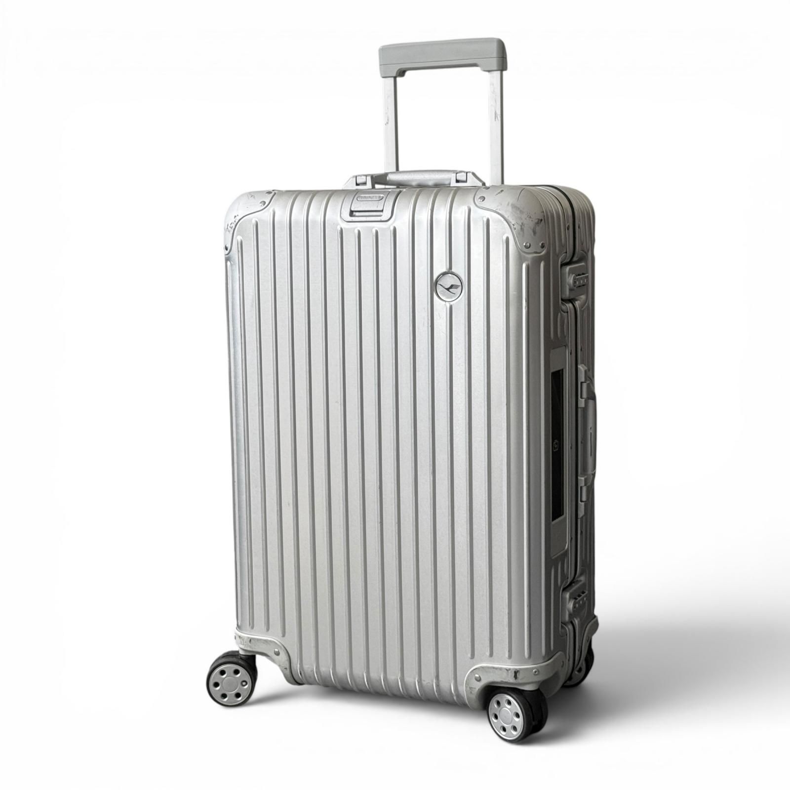 リモワのオリジナルシリーズのアルミニウム製スーツケース RIMOWA リモワ ルフトハンザ スーツ ケース アルミニウム 電子タグ 84L