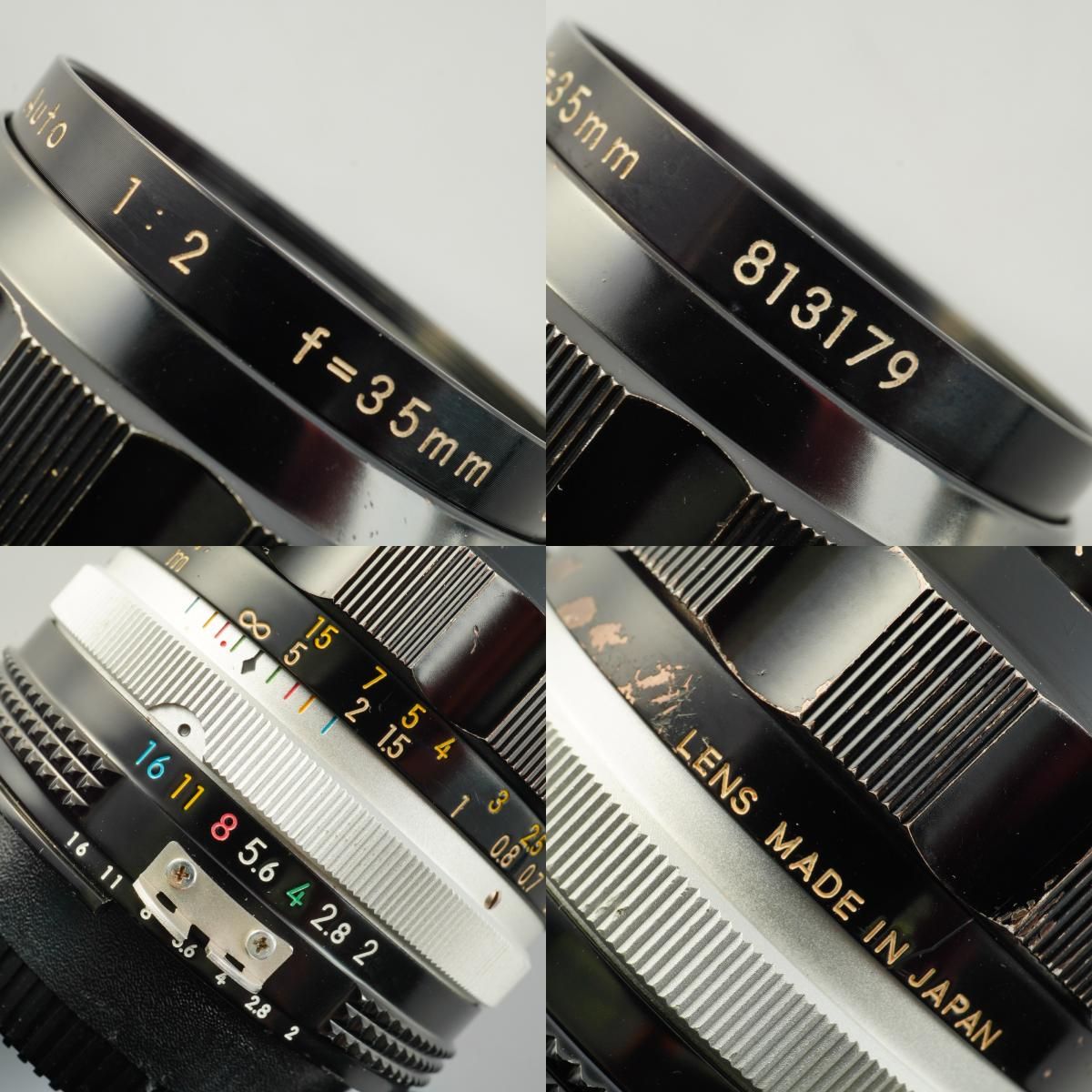 Serviced】 Nikon ニコン Ai改 Nikkor-O Auto 35mm F/2 単焦点レンズ