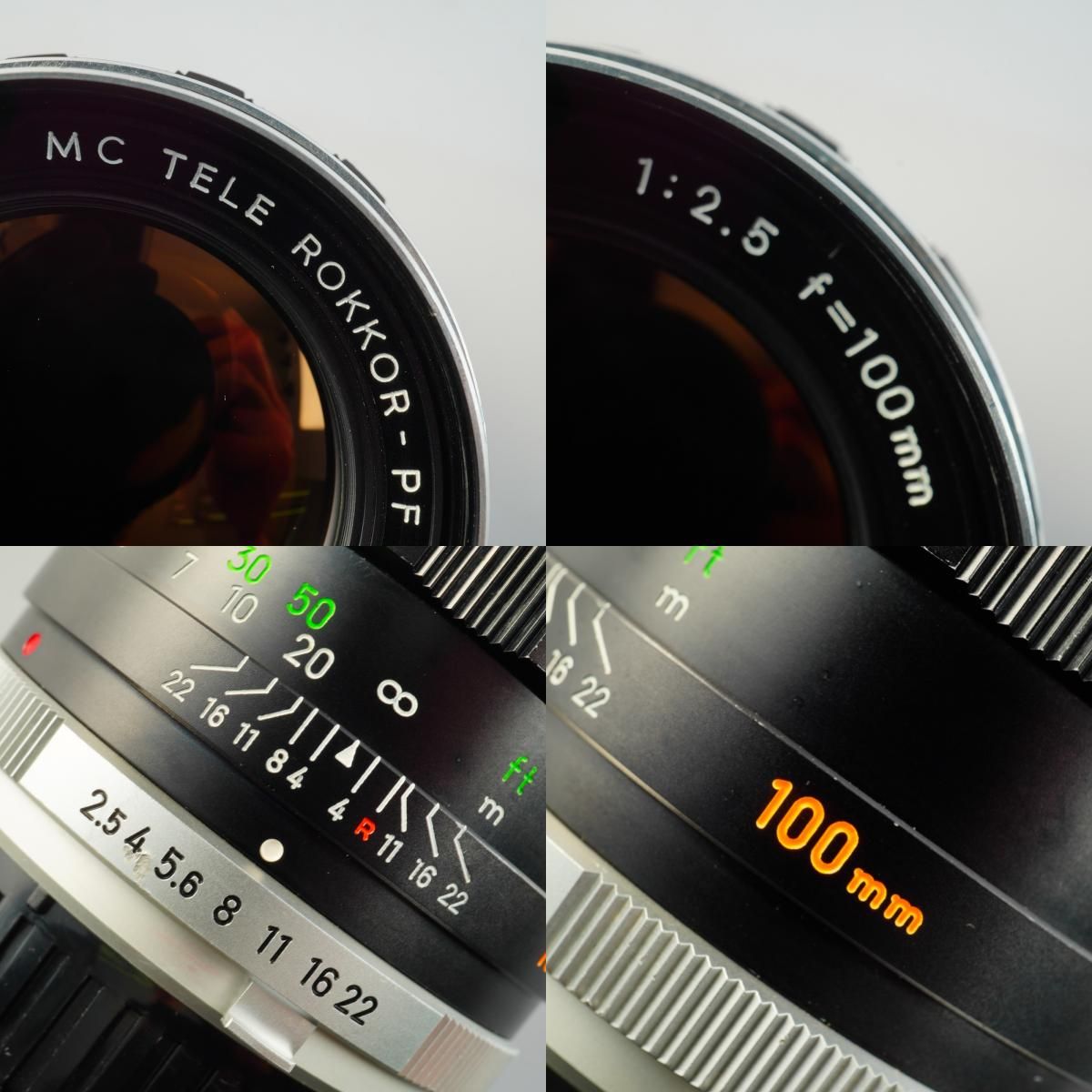 Serviced】 MINOLTA ミノルタ MC TELE ROKKOR PF 100mm F/2.5 単焦点