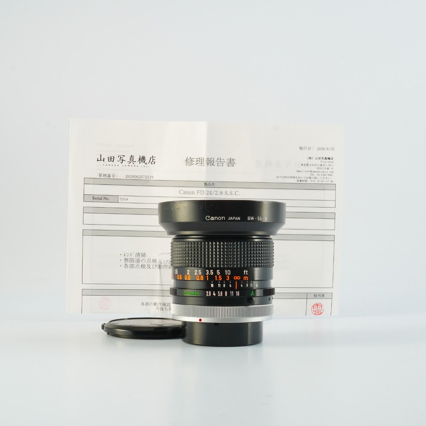 Serviced】 Canon キヤノン FD 24mm F/2.8 S.S.C. 単焦点レンズ - メルカリ