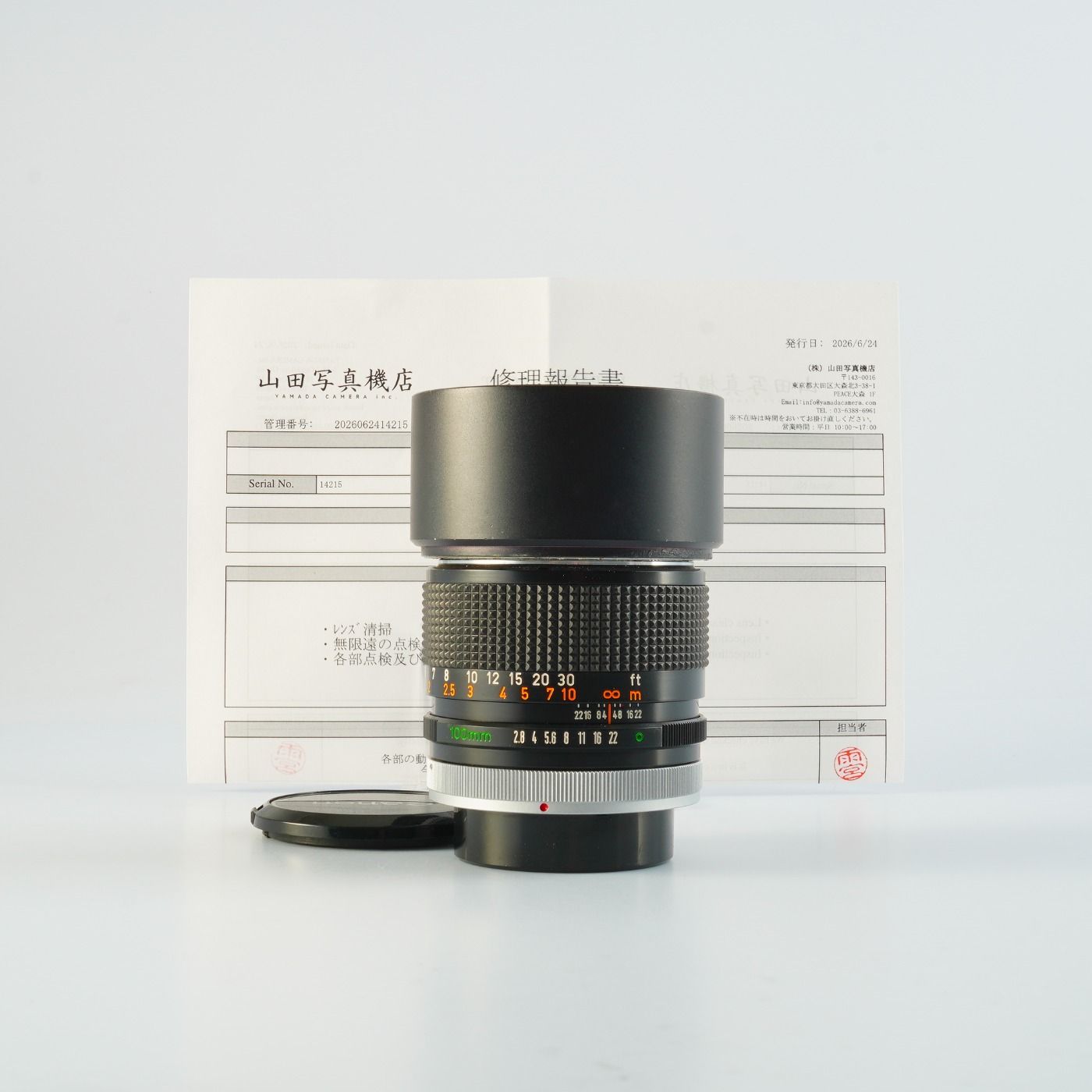 Serviced】 Canon キヤノン FD 100mm F/2.8 単焦点レンズ - メルカリ