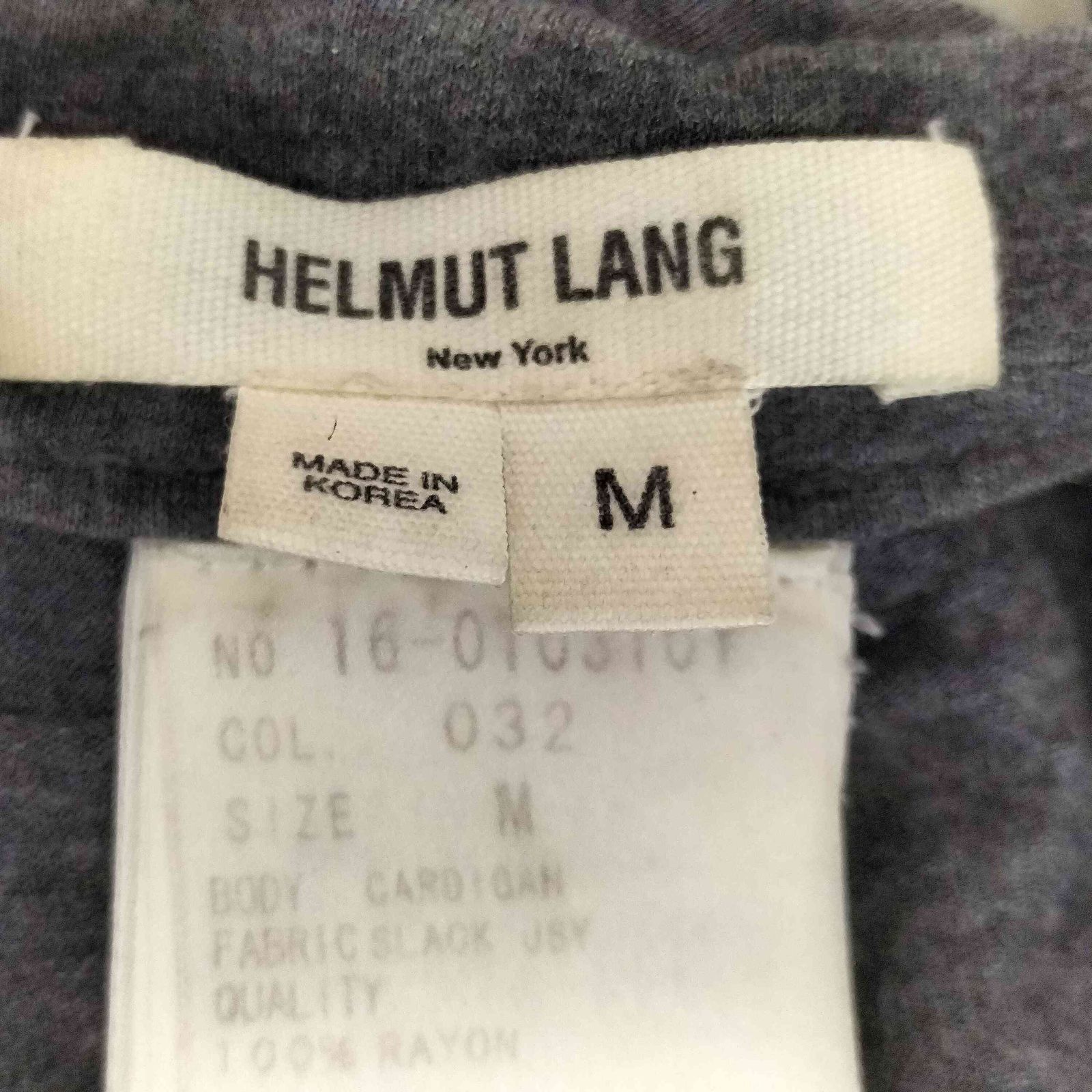 ヘルムートラング HELMUT LANG レーヨン ドレープカーディガン
