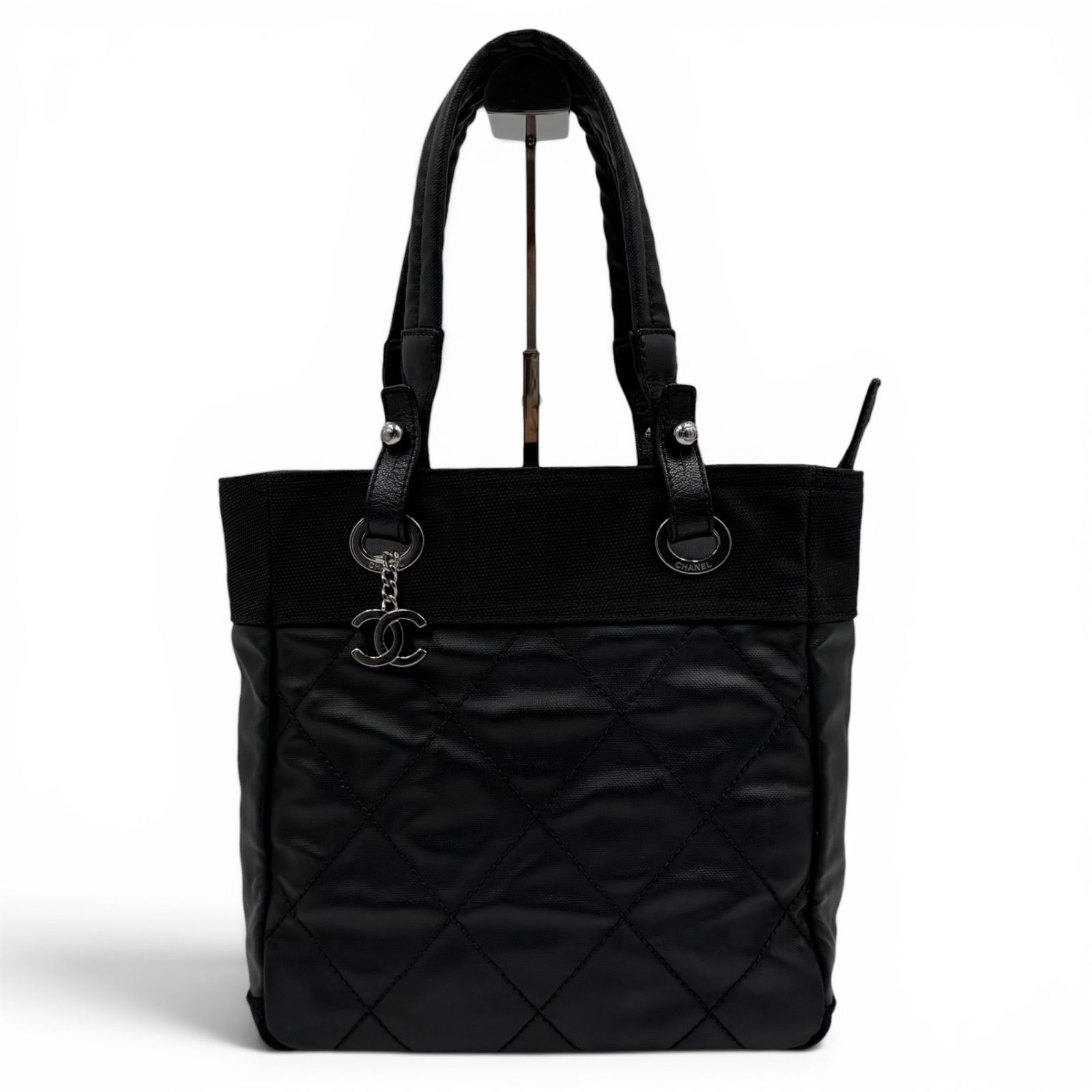 良品】CHANEL chanel シャネル トートバッグ ハンドバッグ パリ