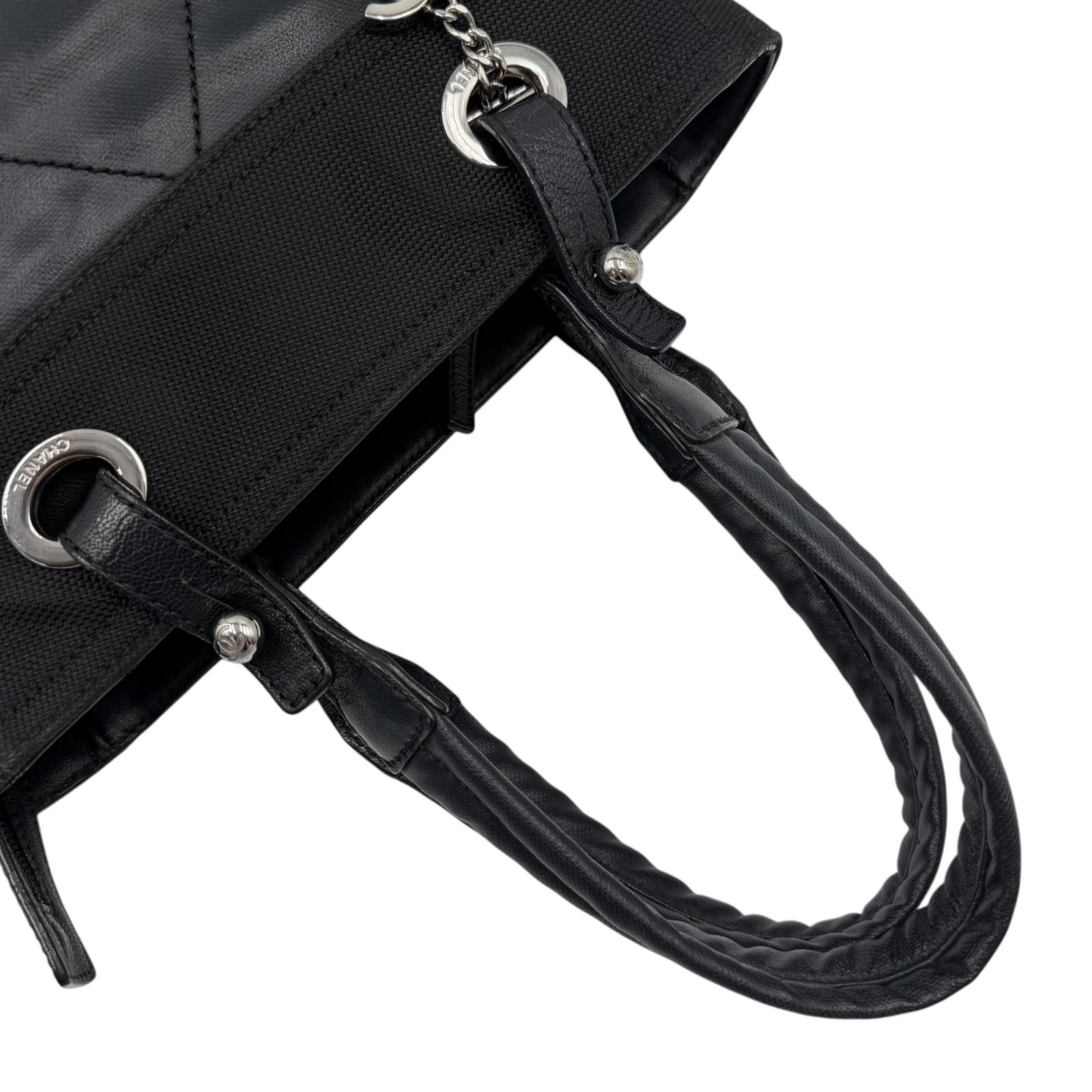 良品】CHANEL chanel シャネル トートバッグ ハンドバッグ パリ