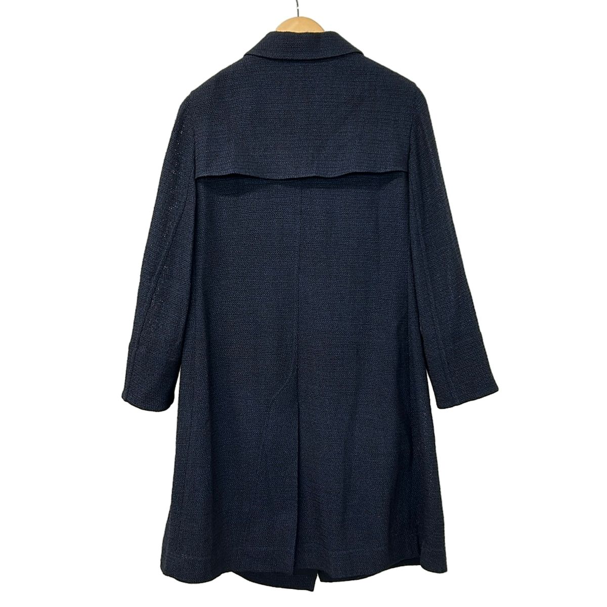 AKRIS(アクリス) コート サイズUS：14 レディース美品 - 黒×ネイビー
