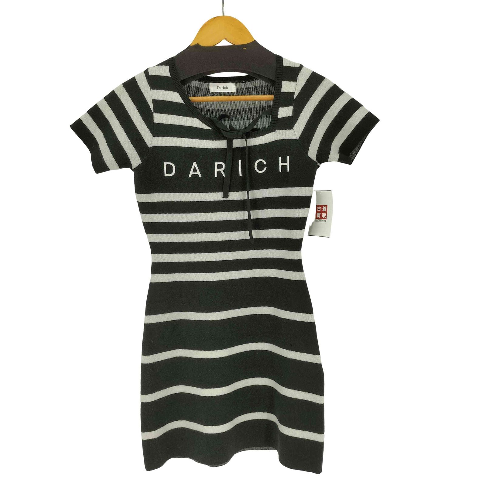 ダーリッチ Darich マルチボーダーニットミニワンピース レディース
