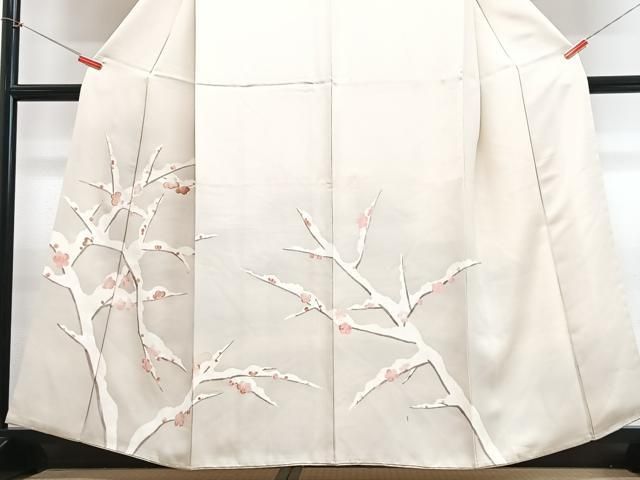 平和屋着物□訪問着 駒刺繍 枝花文 暈し染め 正絹 逸品 CABI6926xe
