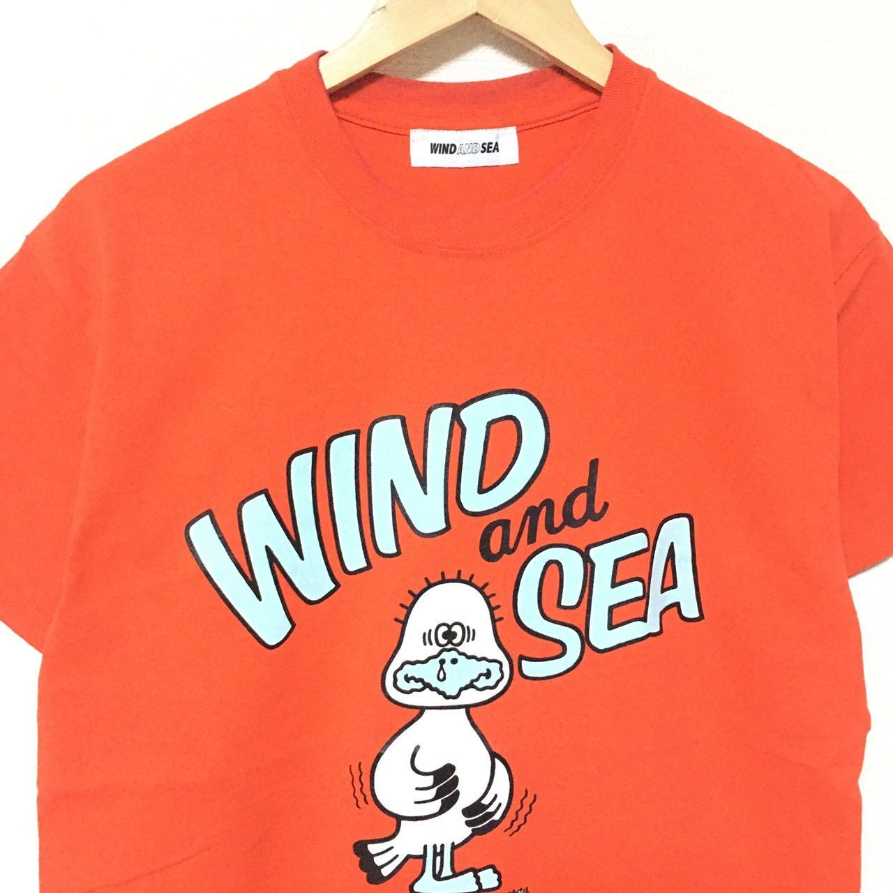 鮮やかオレンジ【WIND AND SEA】ウィンダンシー 半袖 Tシャツ トップス