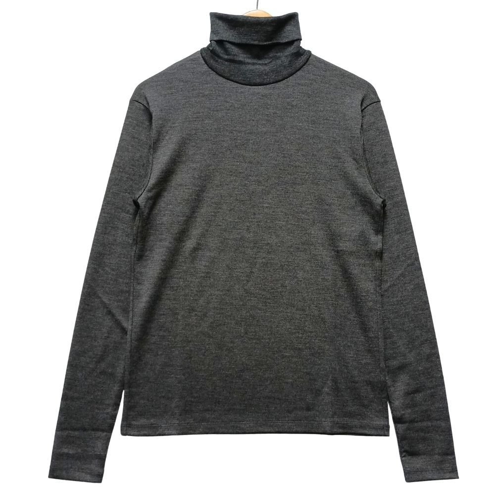 MINEDENIM マインデニム Wool Turtlneck L/S Pullover ウールタートルネック ロング カットソー チャコールグレー サイズ M 正規品 / 55504