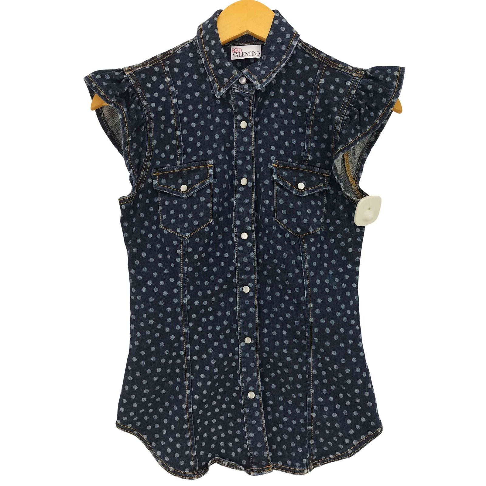 レッドヴァレンティノ RED VALENTINO ドット スナップボタン フリル