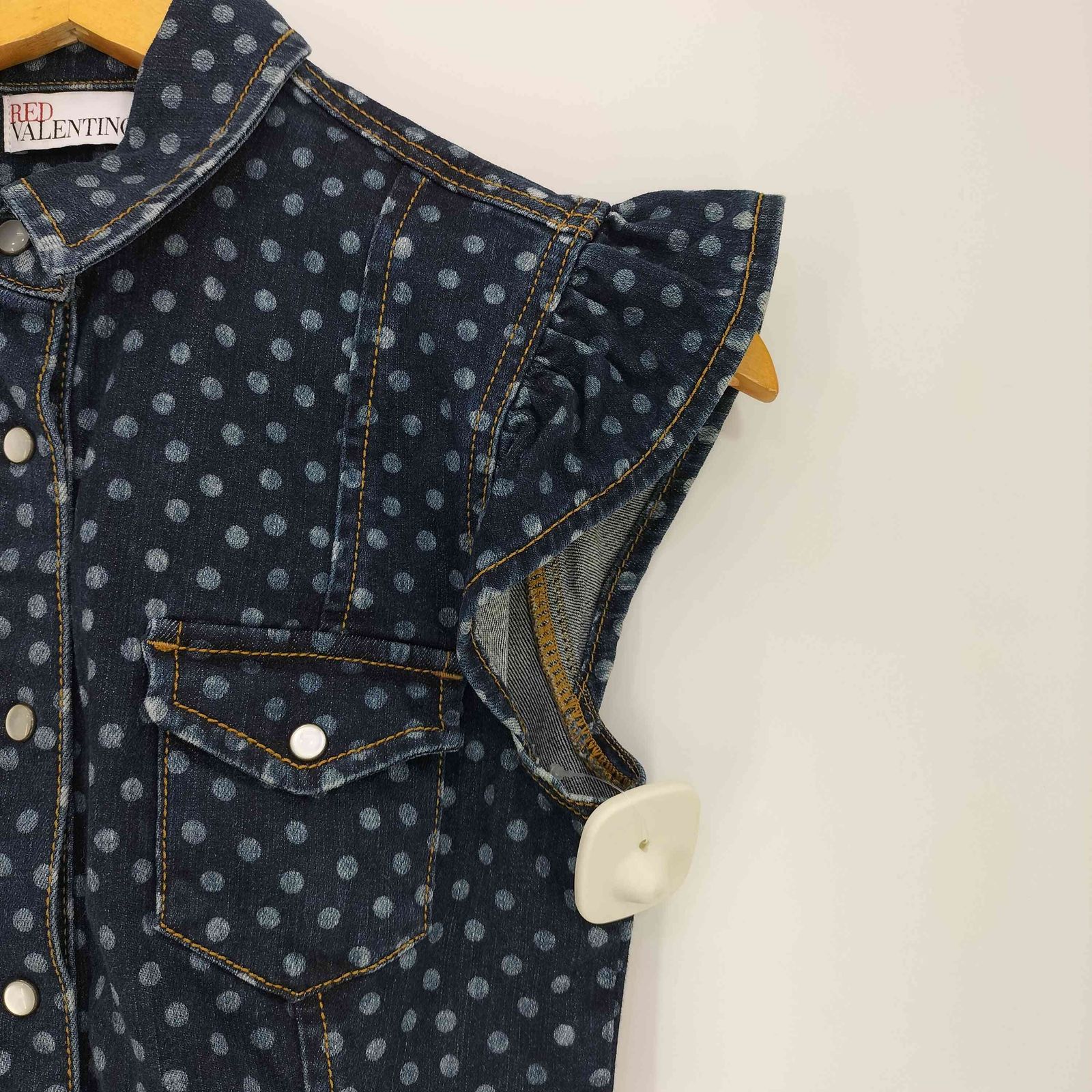 レッドヴァレンティノ RED VALENTINO ドット スナップボタン フリル
