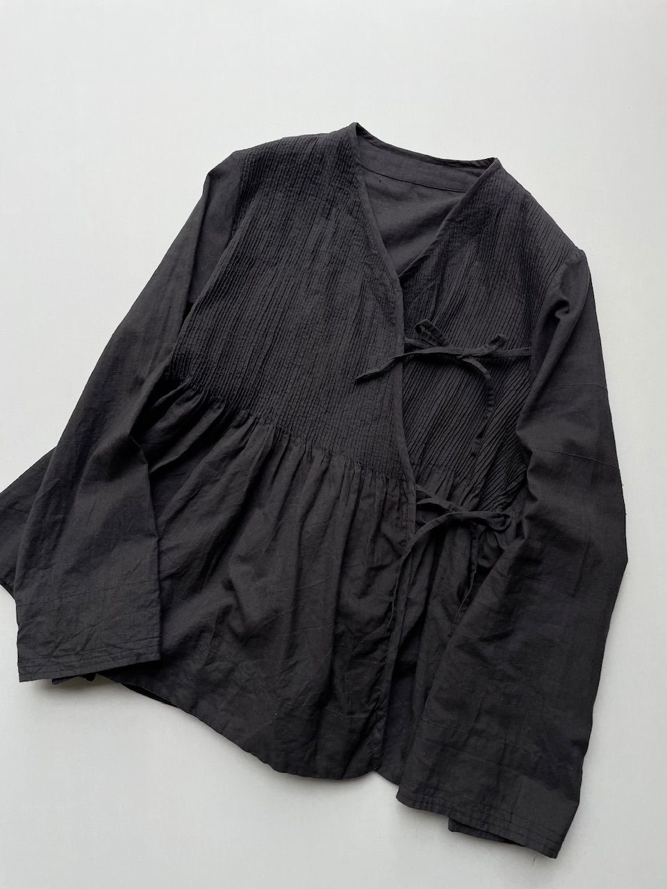 【美品】nestrobe カディコットンラバリブラウス nest Robe ネストローブ カディコットンラバリブラウス 定価3.5万
