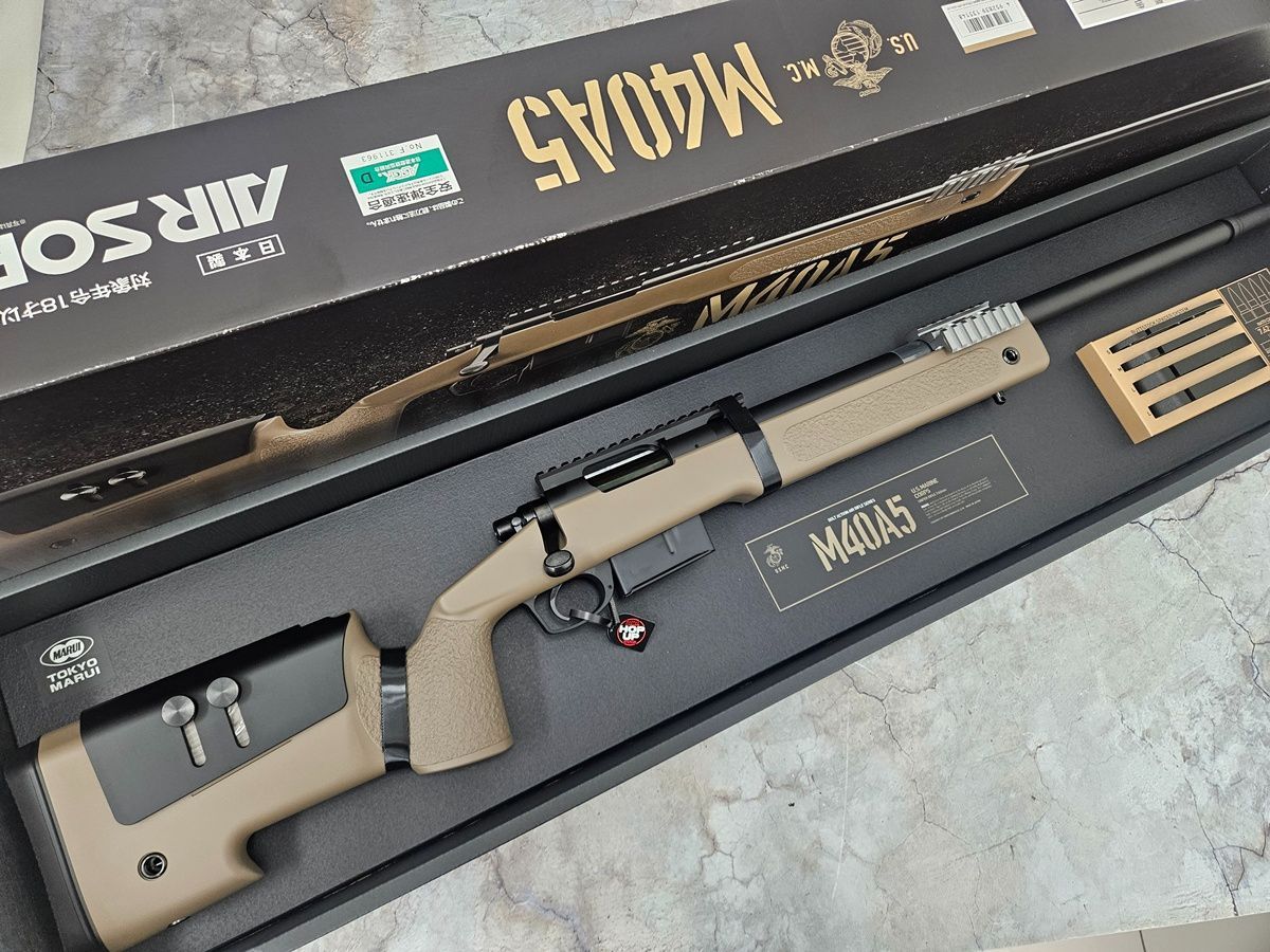 【中古・】東京マルイ　M40A5 中古商品）東京マルイ M40A5 FDE エアーコッキングライフル - メルカリ