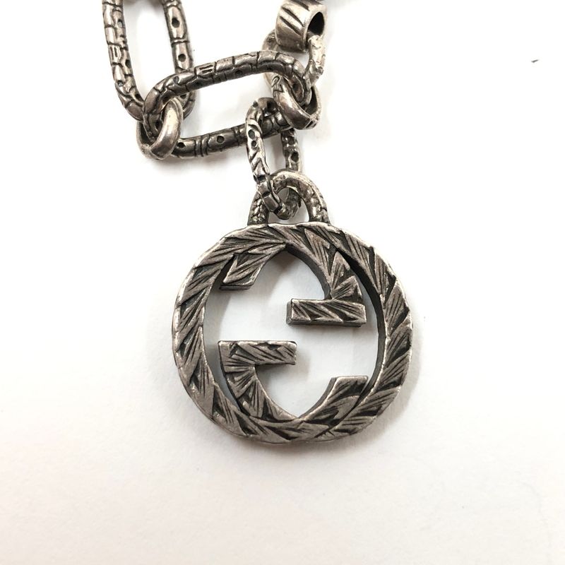 中古品】GUCCI グッチ INTERLOCKING G LOGO BRACELET AG925 4217G 8402
