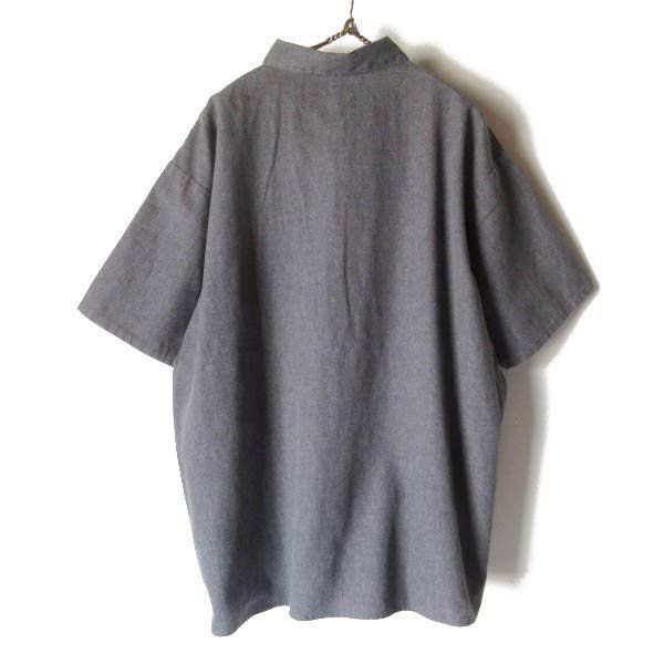 ピグスティー購入⭐︎50s？ビンテージベースボールシャツ38グレー 美品 90s USA製 BEN DAVIS ベンデイビス 半袖 ワーク シャツ XL グレー