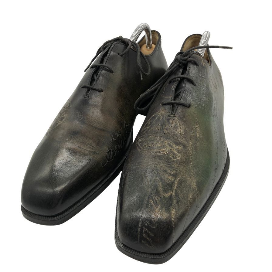【mar様用】カリグラフィー パティーヌ有 BERLUTI ベルルッティ 革靴 ベルルッティ レザーシューズ ホールカット カリグラフィ パティーヌ