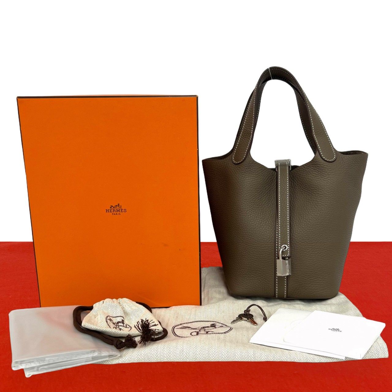 極 美品 箱 袋付き A 刻印 HERMES エルメス ピコタンロック PM