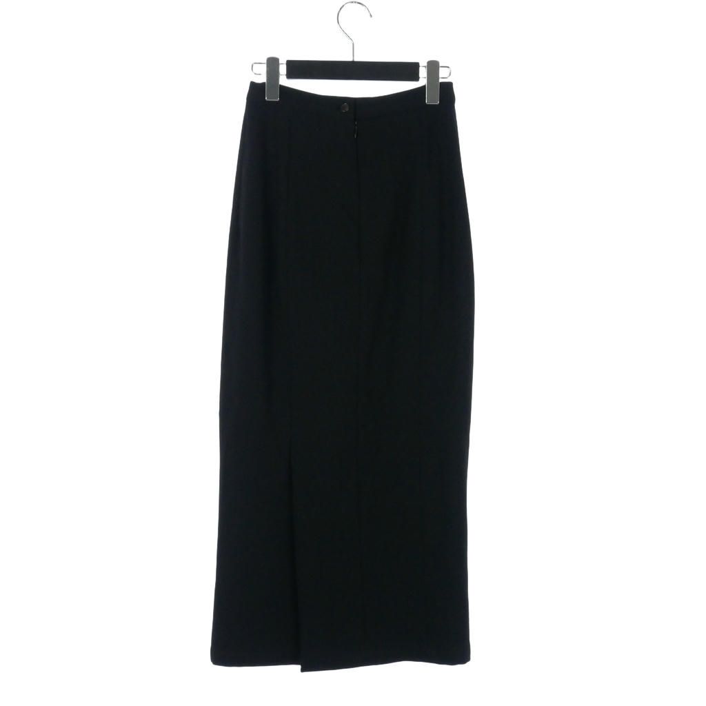 【Yohji Yamamoto +NOIR】フロントスリットロングスカート ヨウジヤマモトノアール YOHJI YAMAMOTO NOIR タイト ロングスカート