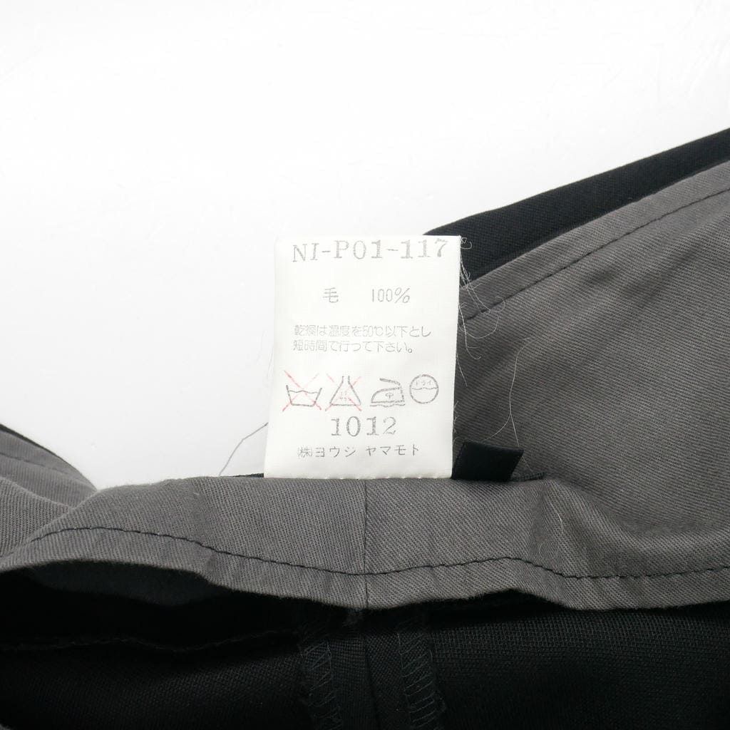 ヨウジヤマモトノアール YOHJI YAMAMOTO NOIR スラックス テーパード