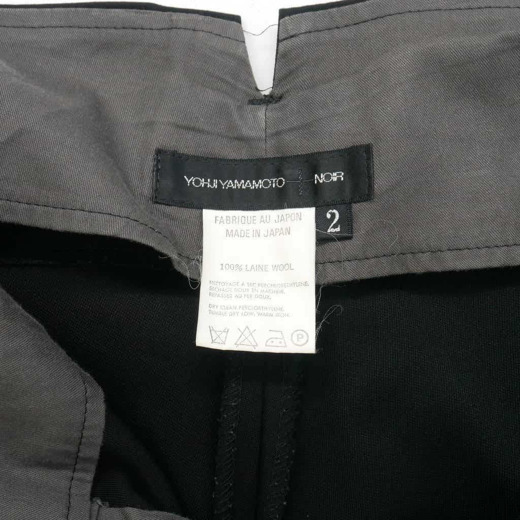 ヨウジヤマモトノアール YOHJI YAMAMOTO NOIR スラックス テーパード