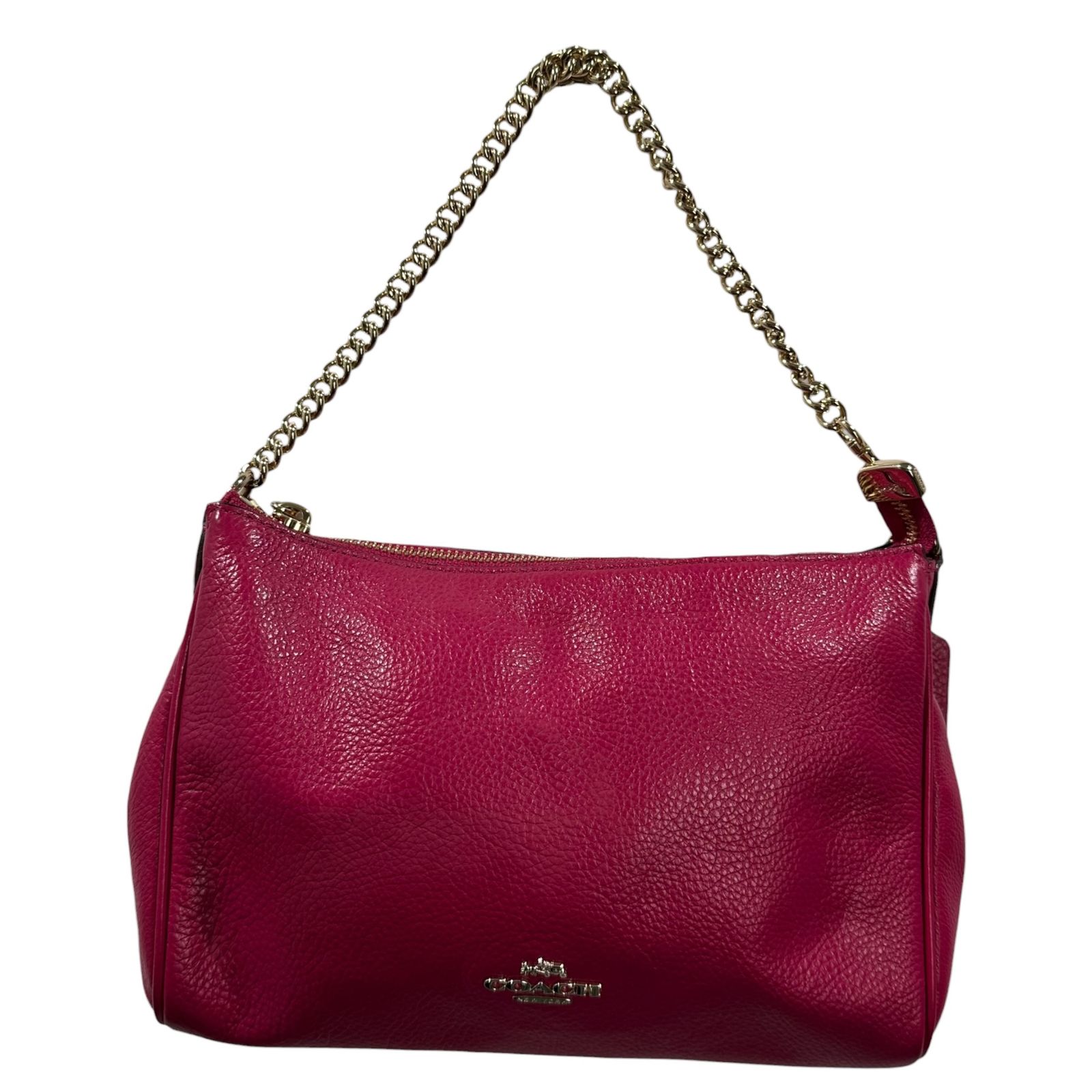 未使用☆COACHコーチ 2wayチェーンショルダーバッグ ブラウン