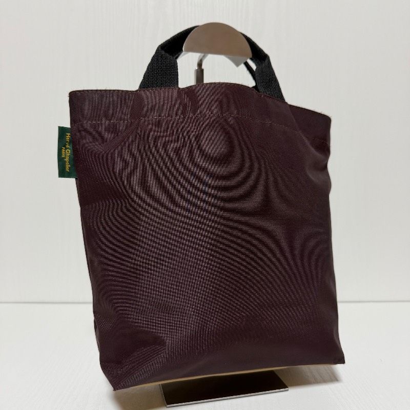 Herve Chapelier エルベシャプリエ トートバッグ ブラウン ナイロン