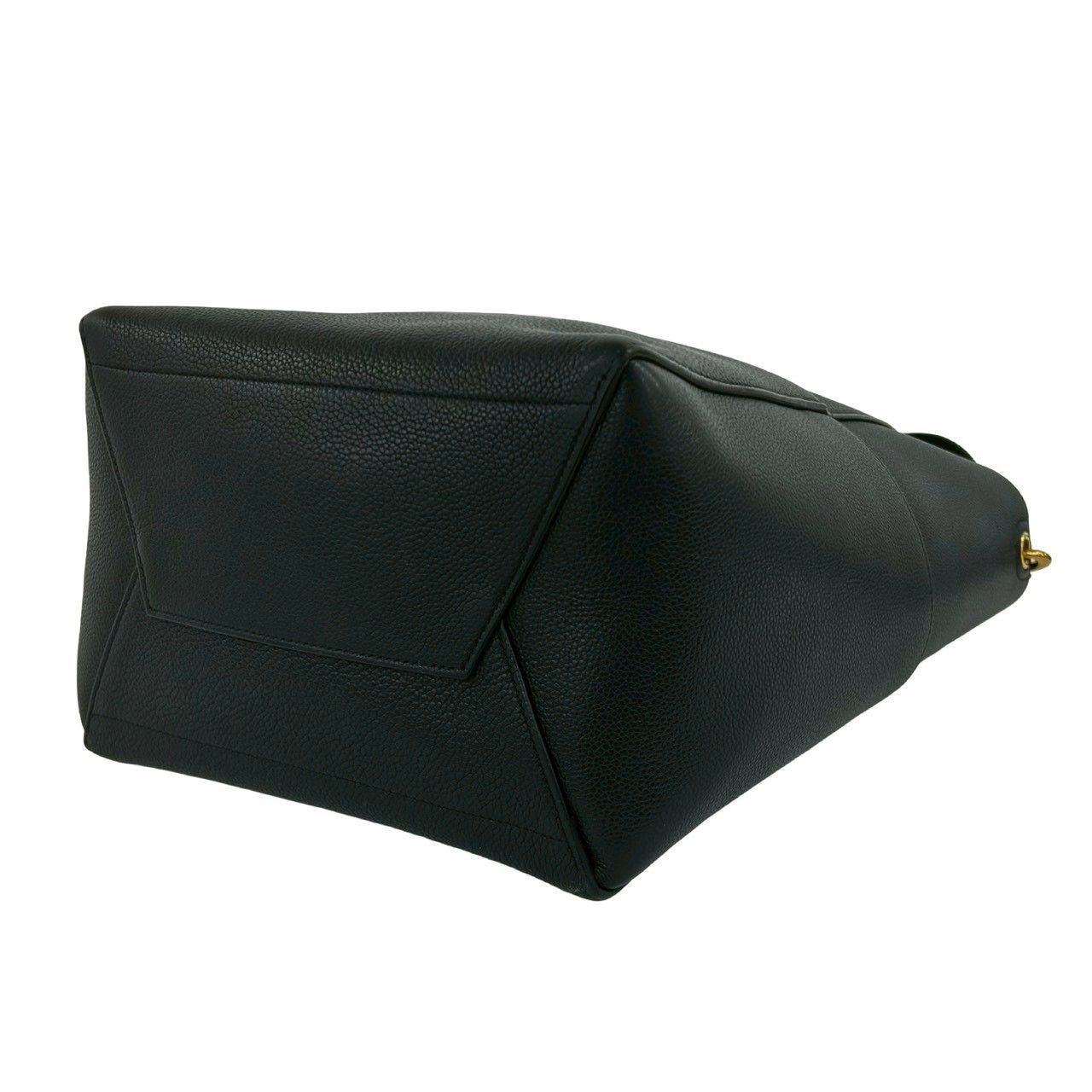 極 美品 CELINE セリーヌ サングルバケット ロゴ レザー 本革 セミ