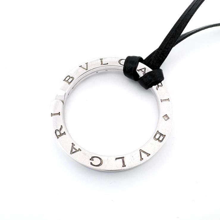 【新品】BVLGARI ブルガリ キーリング シルバー925 ロゴ刻印 BVLGARI シルバー925 キーリング Ag925 鑑定済み 正規品 ブルガリ