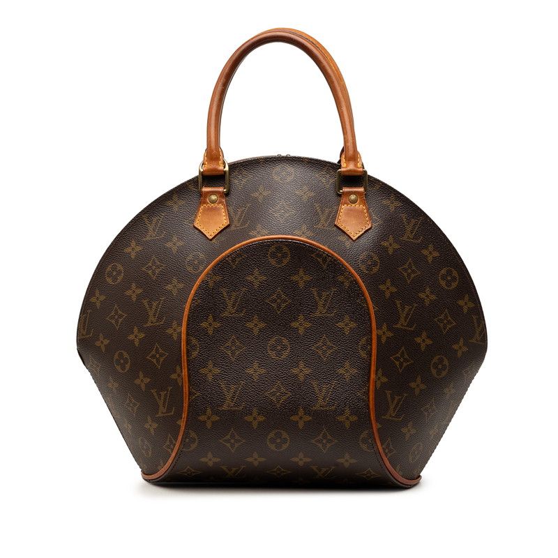 ルイ ヴィトン モノグラム エリプスMM ハンドバッグ M51126 ブラウン PVC レザー レディース LOUIS VUITTON【1-0278687】
