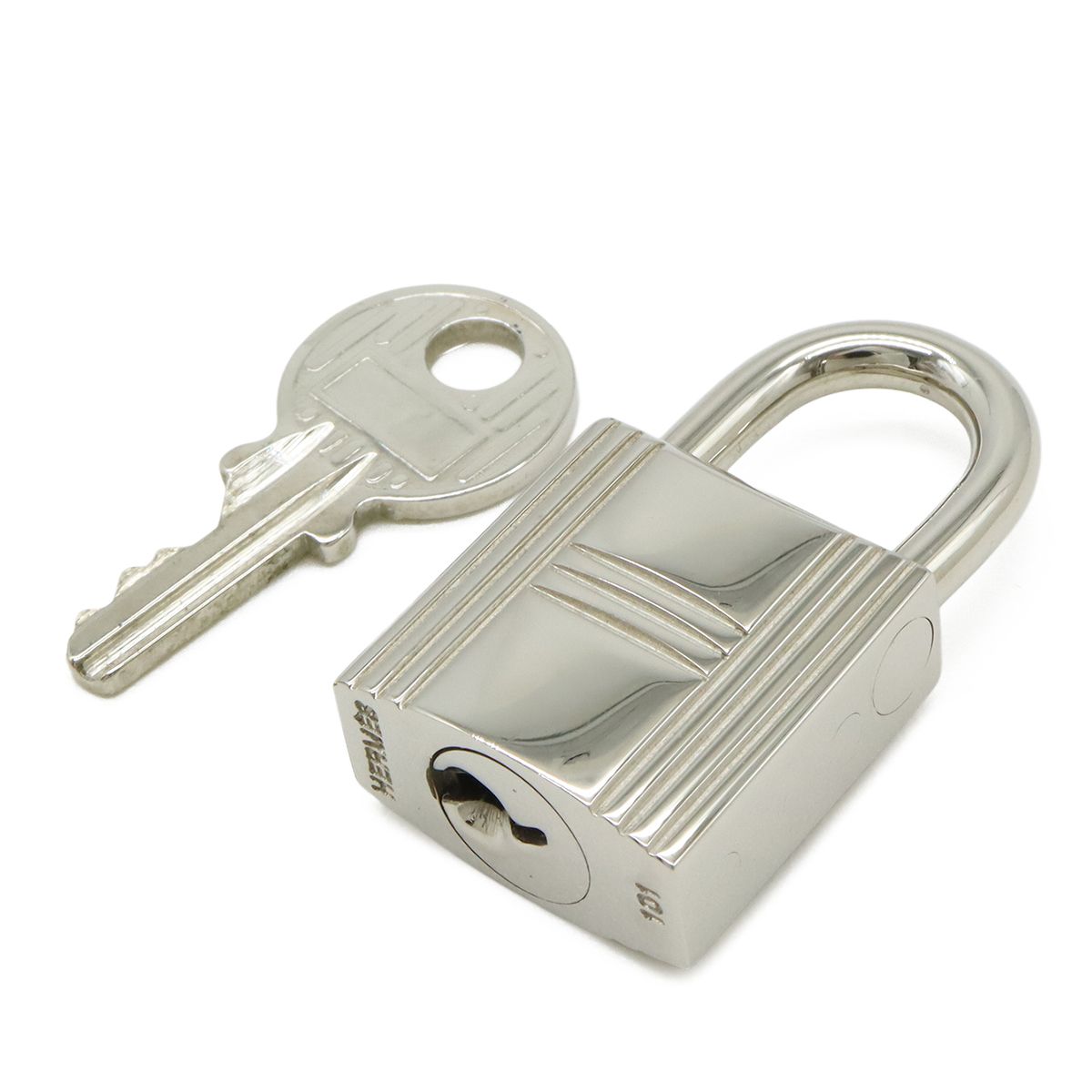 極美品 エルメス HERMES カデナ 南京錠パド ロック カギ 101 HERMES エルメス カデナ パドロック 南京錠 No.101 鍵 カギ キー付き