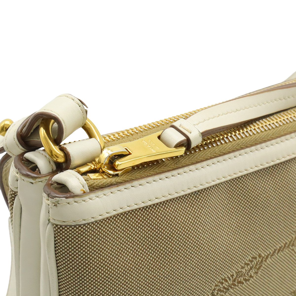 PRADA プラダ ロゴジャガード ショルダーバッグ ポシェット 2WAY