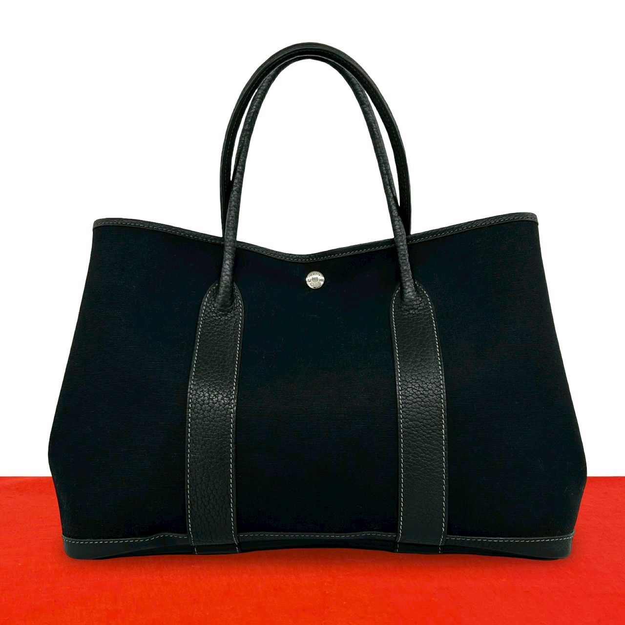 極 美品 □H 刻印 HERMES エルメス ガーデンパーティ PM トワル