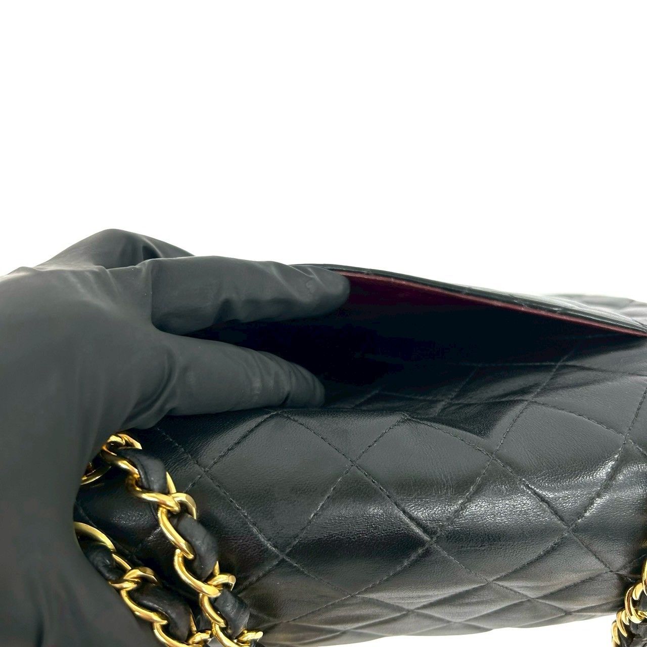 CHANEL シャネル マトラッセ ラムスキン ブラック ヴィンテージ 極 美品 袋付き シール有 5番台 CHANEL シャネル ヴィンテージ