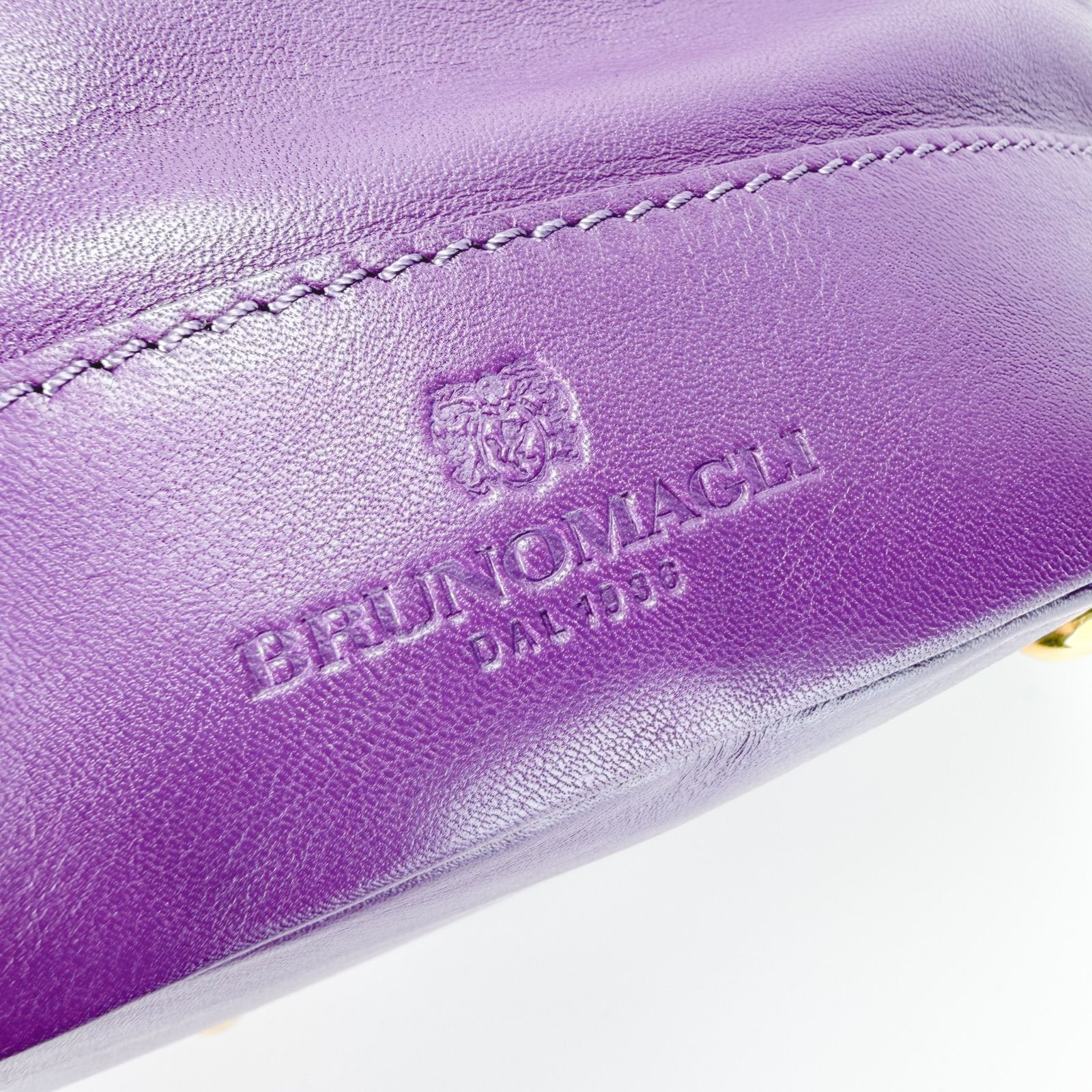 BRUNOMAGLI ブルーノマリ 2way レザーバッグ ショルダーバッグ 巾着