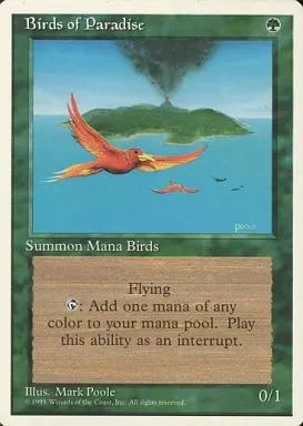 マジックザギャザリング　極楽鳥　3枚 中古】マジックザギャザリング [R]：Birds of Paradise/極楽鳥 - メルカリ
