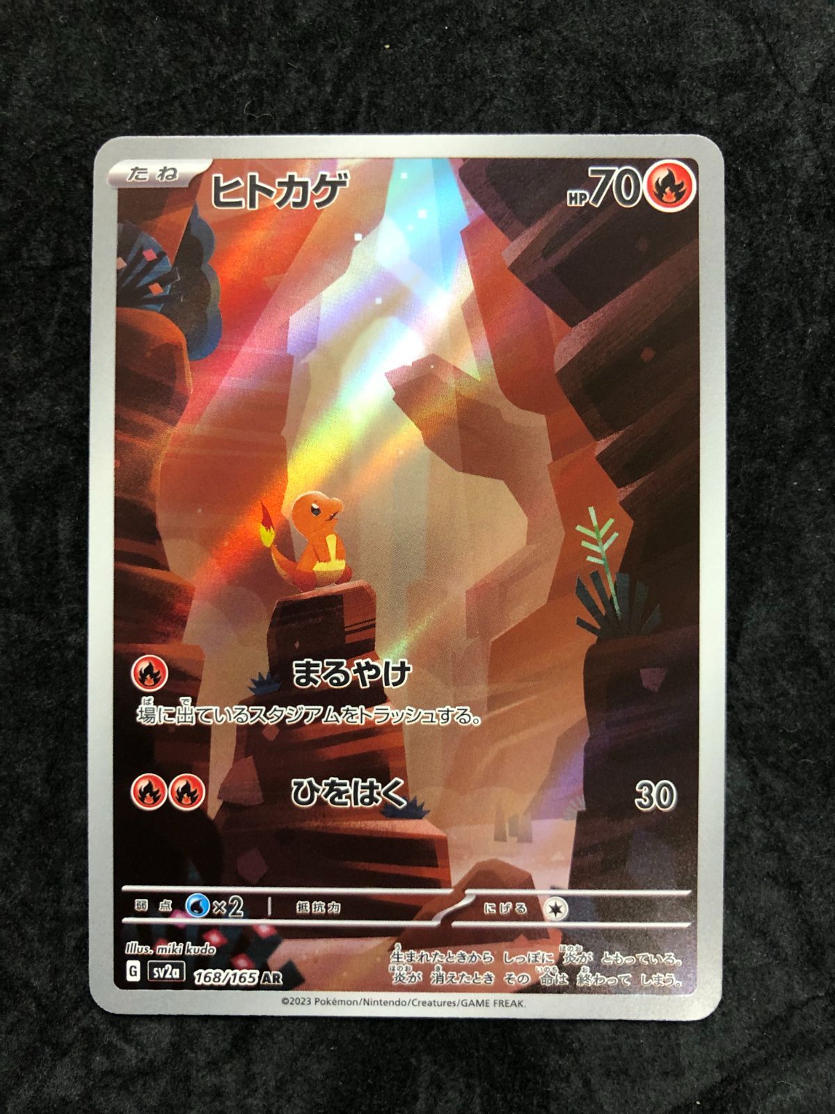 ポケモンカード ヒトカゲ AR 168/165 リザード AR 169/165 リザードン