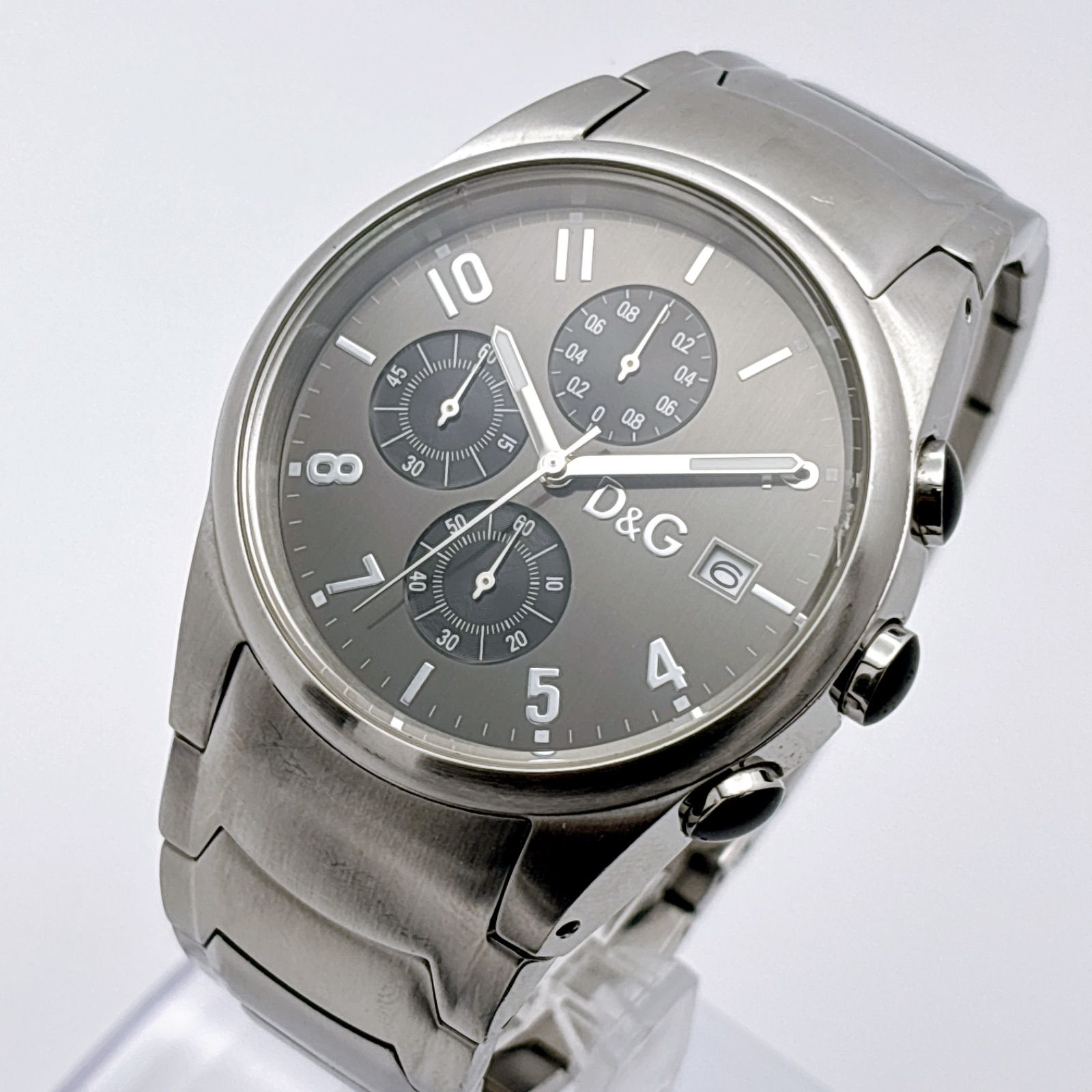 D&G Dolce&Gabbana TIME クロノグラフ 腕時計 新品電池交換済 335