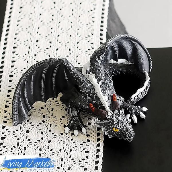 ゴシック ドラゴン 置物 彫刻 オブジェ アンティーク 樹脂 オーナメント コレクターズアイテム インテリア ギフトボックス付き 誕生日 CZW78P241