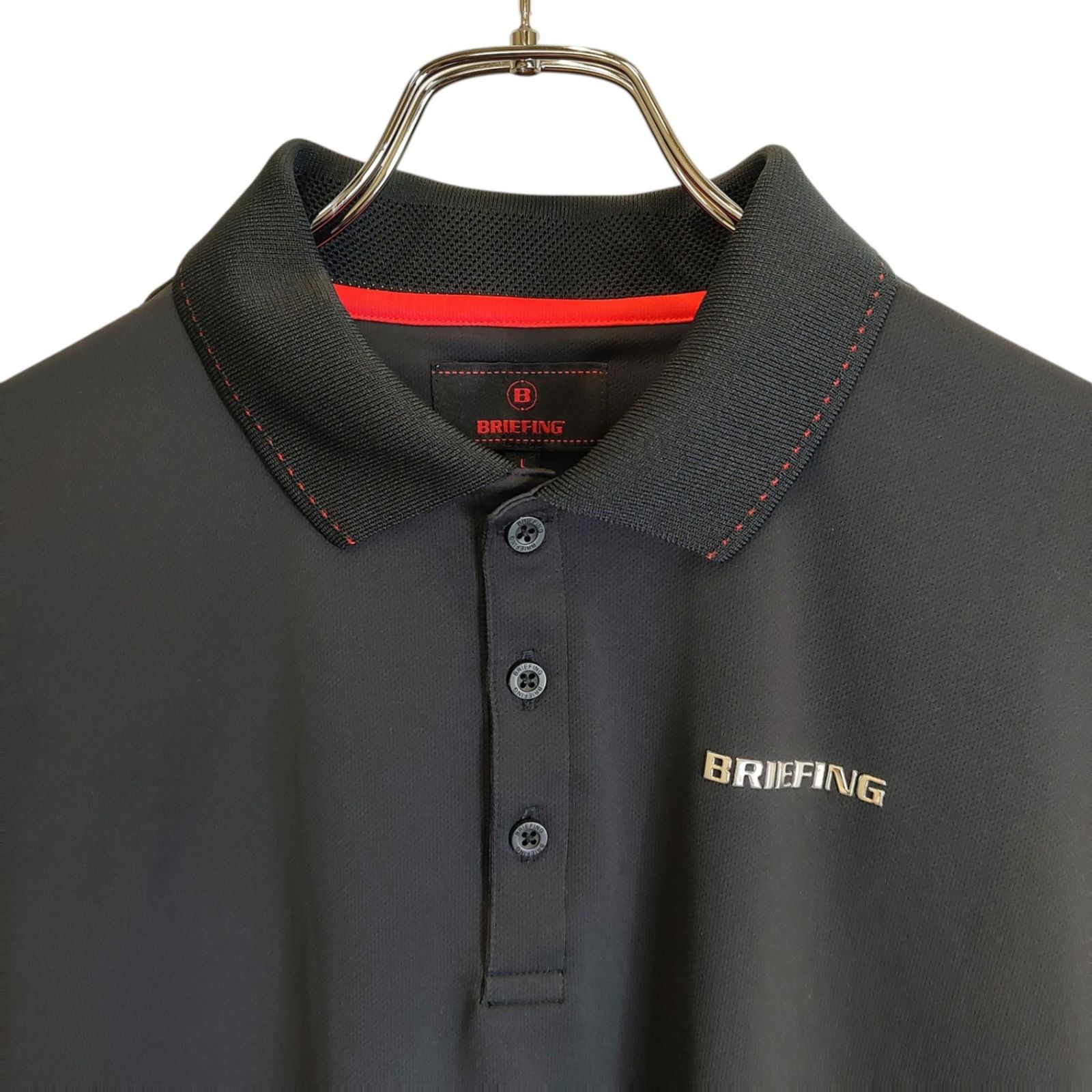 BRIEFING ポロシャツ ゴルフウェア ブラック BRIEFING GOLF ブリーフィングゴルフ 21SS S/S POLO 半袖 ポロシャツ