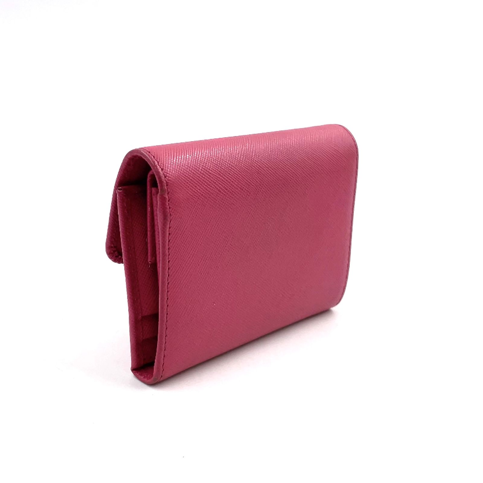 新着】PRADA サフィアーノ フィオッコ サフィアーノレザー ピンク 三