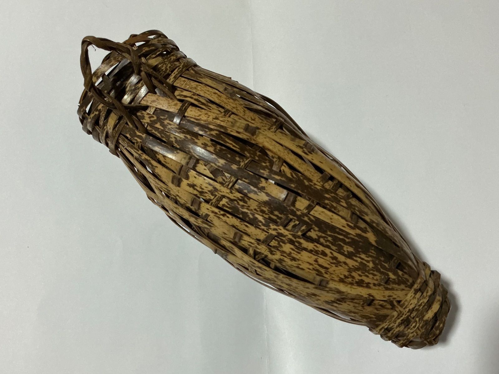 茶道具掛け花入みのむし 籠かご 花入 虎竹 竹落とし - メルカリ