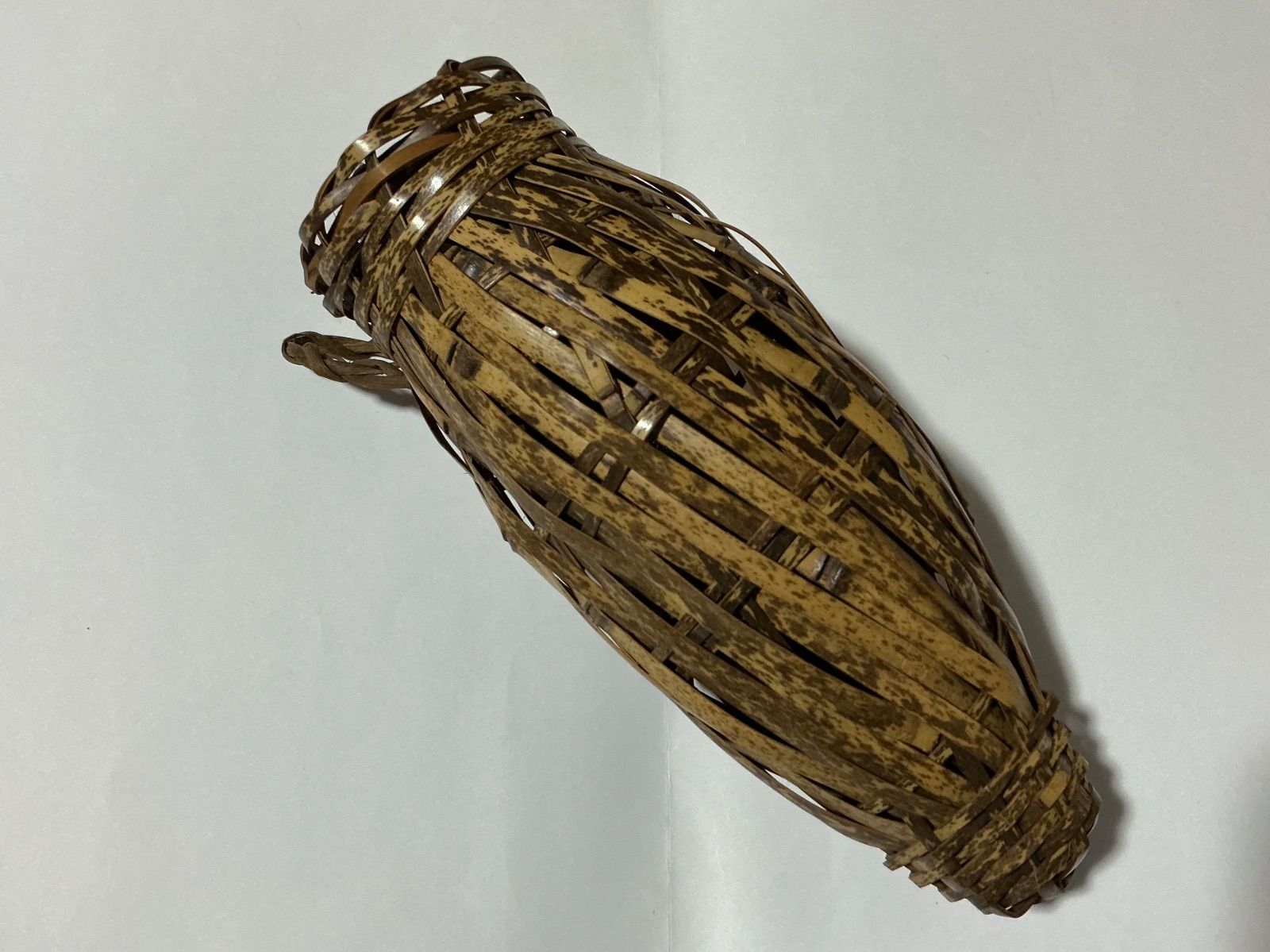 茶道具掛け花入みのむし 籠かご 花入 虎竹 竹落とし - メルカリ