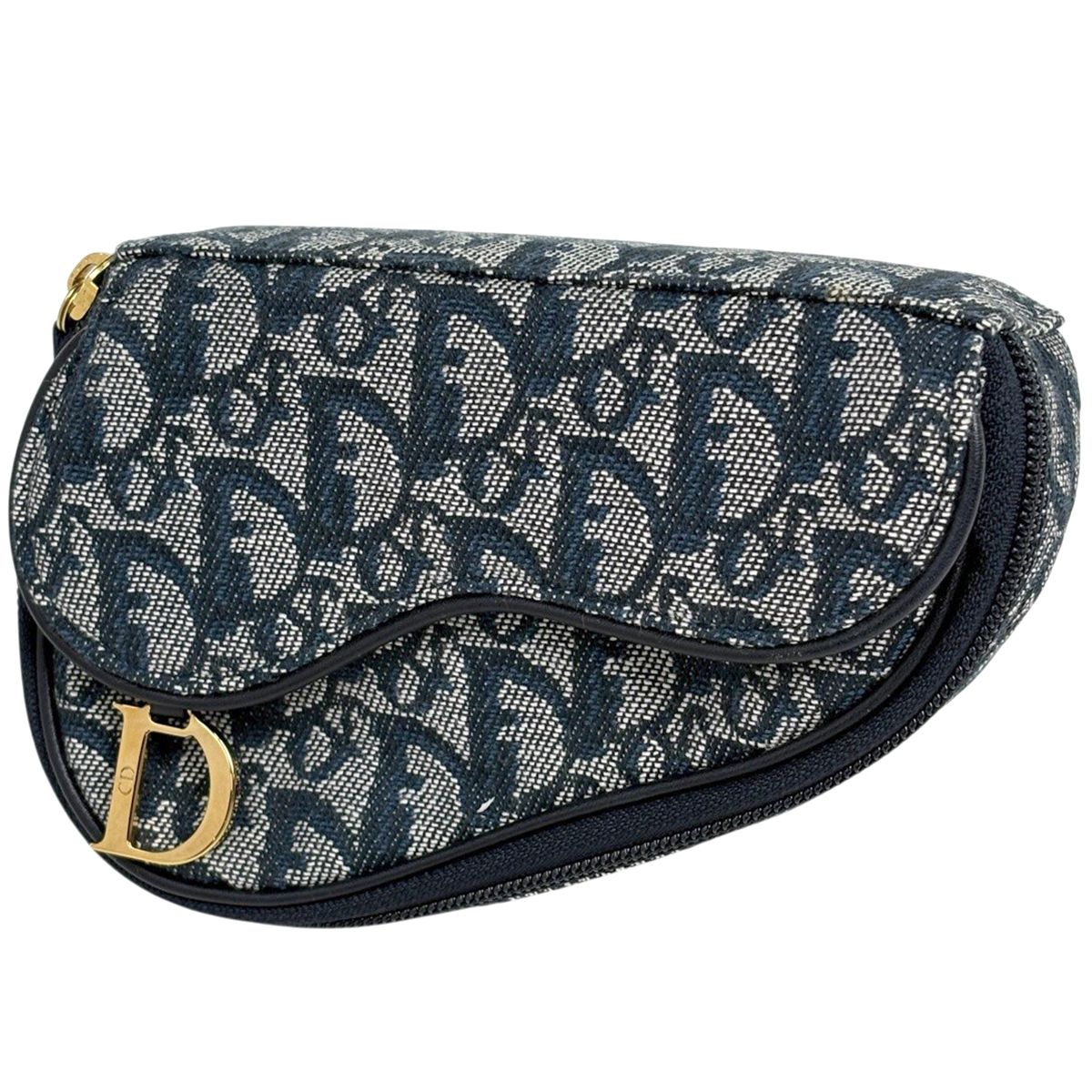 クリスチャンディオール Christian Dior トロッター柄 サドル ポーチ